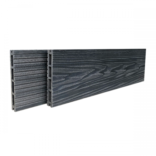 Террасная доска из ДПК Бест декинг (Best decking) комфорт 3D Тиснение/вельвет цвет: Графит