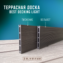 Террасная доска ДПК Бест декинг (Best decking) Лайт Тиснение/вельвет цвет: Венги Террасная доска ДПК Бест декинг (Best decking) Лайт Тиснение/вельвет цвет: Венги